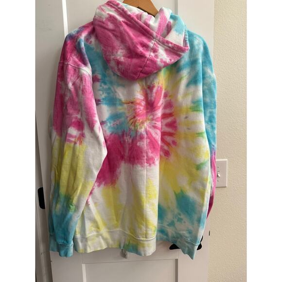 Virtual Apparel “I Am Kenough” Hoodie XL – Tie Dye Rainbow Sweatshirt - Picture 3 of 5